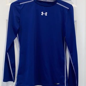 Unisex Under armour Heat Gear fitted moisture wicking long sleeve top